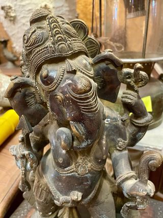 Figura Ganesha Bronce India Antigua