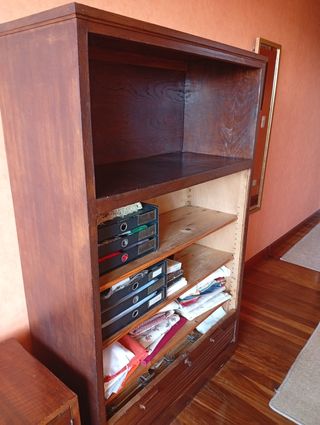 Mueble antiguo Tambour Madera