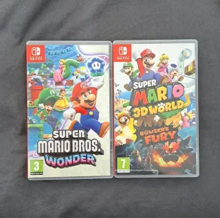 Super Mario Bros Wonder y Mario 3d World