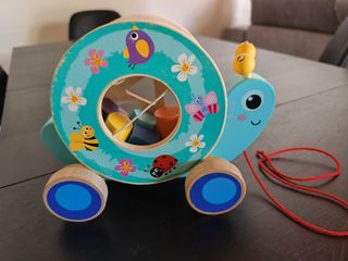 Correpasillos Tortuga Madera Bloques Encajables