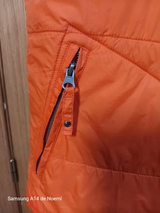 Chaleco acolchado vintage naranja hombre