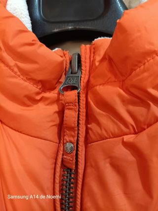 Chaleco acolchado vintage naranja hombre