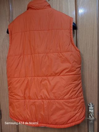 Chaleco acolchado vintage naranja hombre
