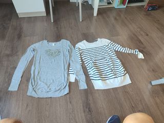 Lote 2 Camisetas Maternidad H&M Talla M