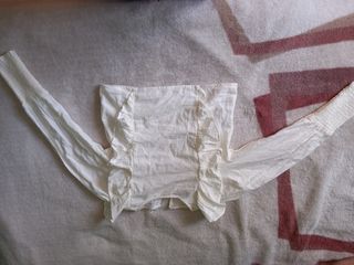 Blusa Mango Teen Blanca con Volantes