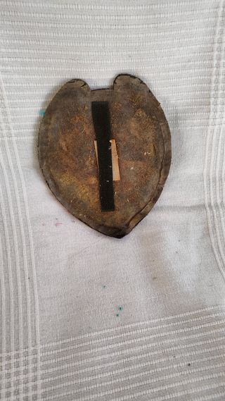 Antiguo escudo bordado oro Valencia C.F.