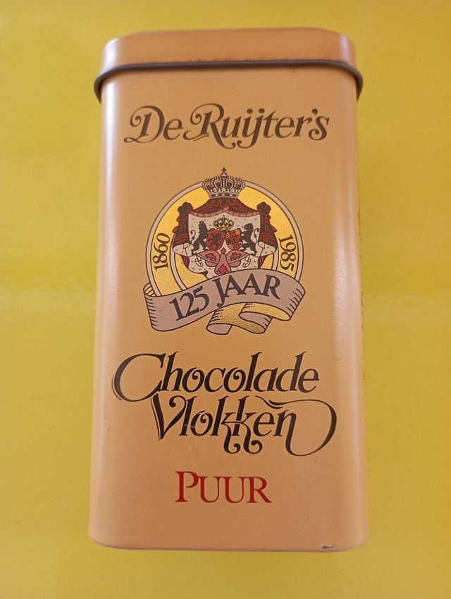 Caja antigua De Ruijter Chocolate Vlokken