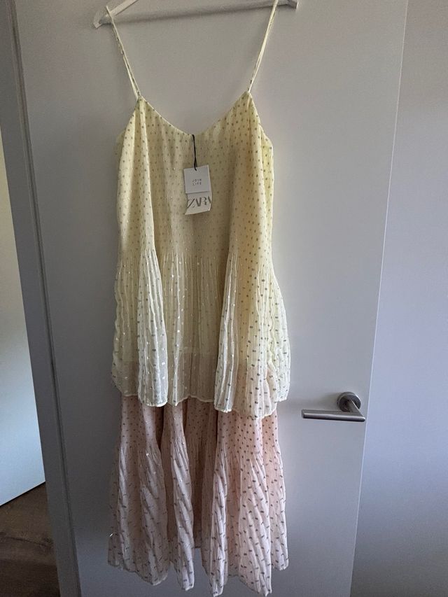 Vestido Zara amarillo S