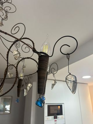 Lámpara de diseño único.