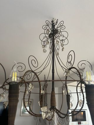 Lámpara de diseño único.