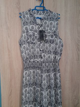 Mono largo Ada Gatti blanco y negro