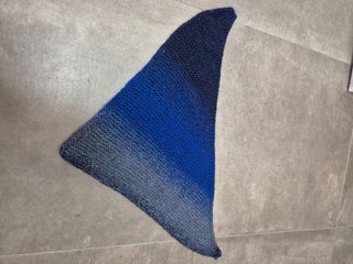 Sciarpa Bandana sfumature blu e grigie