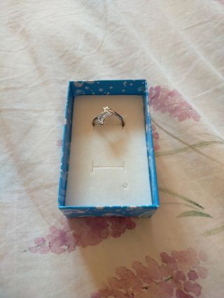 Anillo Estrella y Luna Plateado