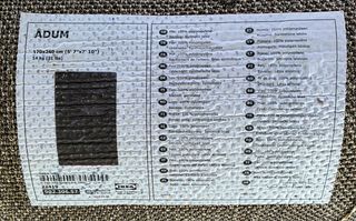 Alfombra Ikea Adum marrón 240x170cm