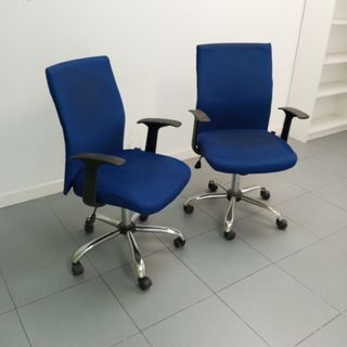 2 Sillones de Oficina Azules