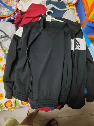 Chándal Adidas Negro Talla S 11-12 años
