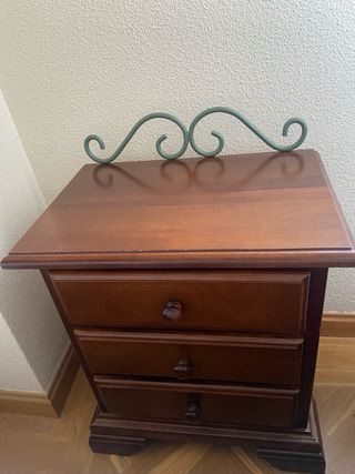 Dormitorio matrimonio madera y forja