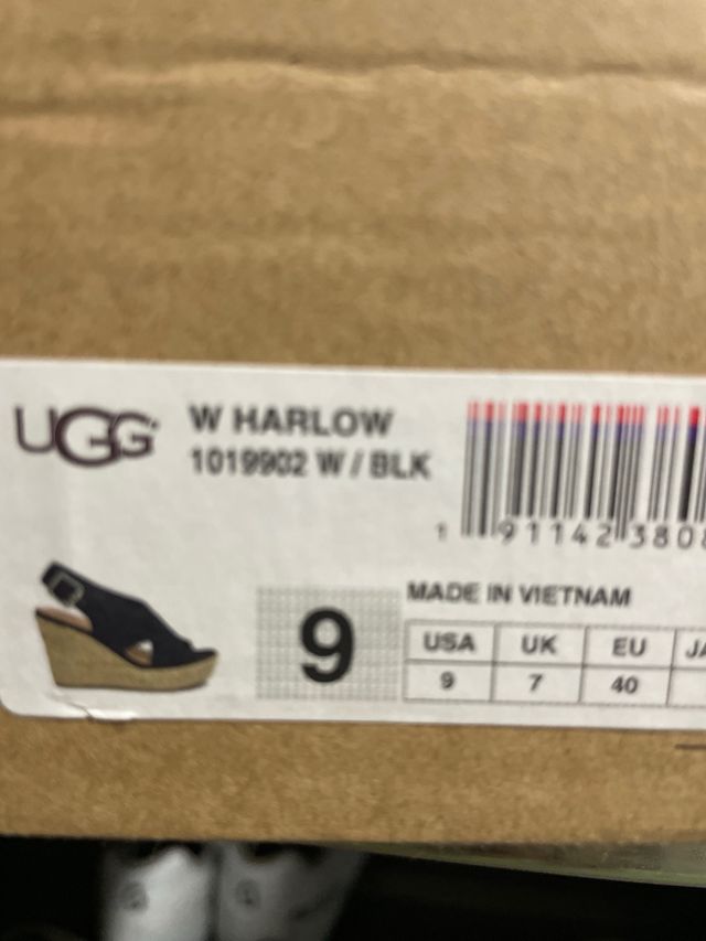 Sandalias UGG Negras Talla 40