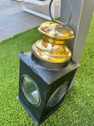 Farol antiguo de tren original