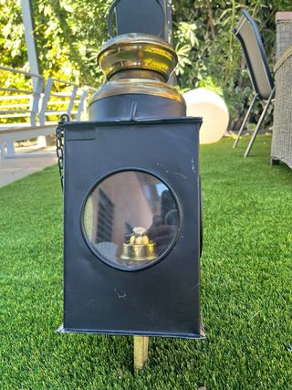 Farol antiguo de tren original
