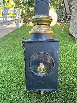Farol antiguo de tren original