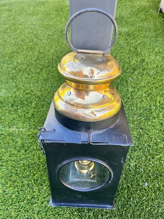 Farol antiguo de tren original