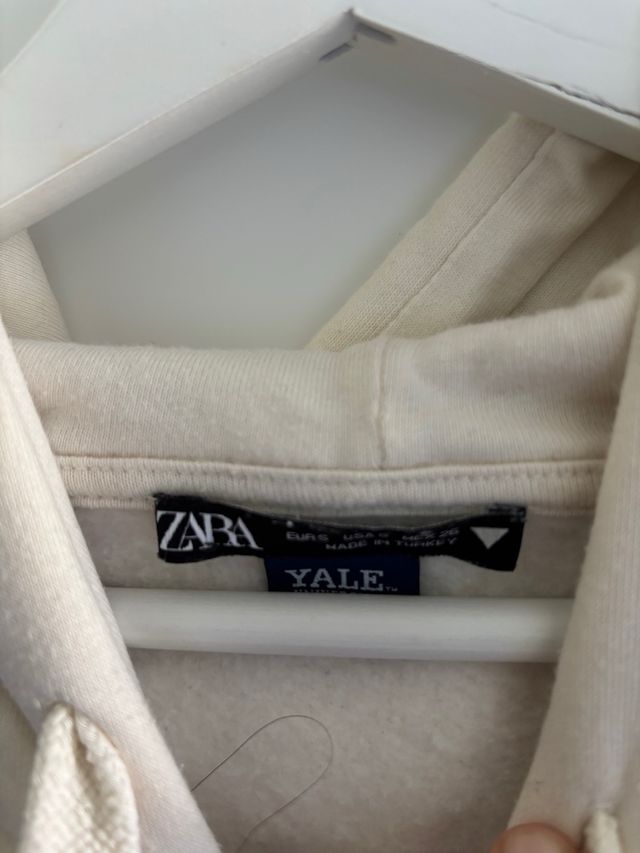 Sudadera Chaleco Yale Zara Beige