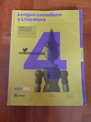 Libro Lengua castellana y Literatura 4 ESO Casals