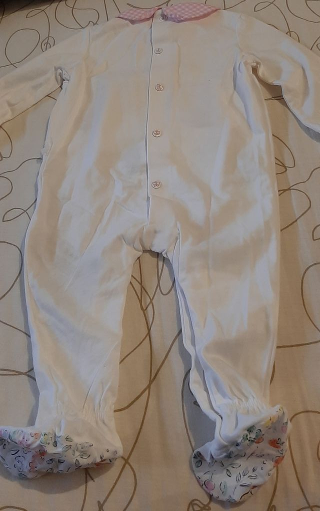 Tutina neonata Original Marines con fiori