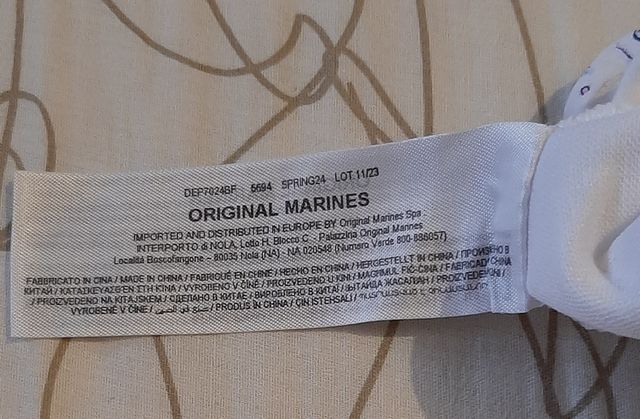 Tutina neonata Original Marines con fiori