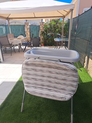 Bañera cambiador plegable