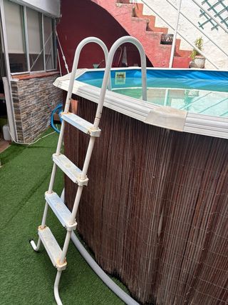 Piscina elevada 3.60x3.60x1.20 aluminio