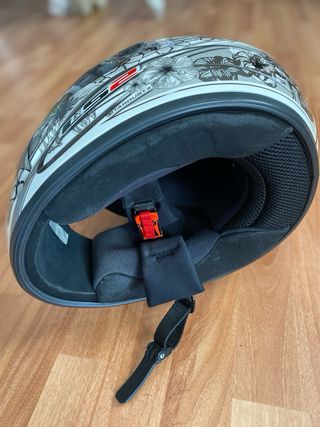 Casco Moto LS2 Blanco Flores