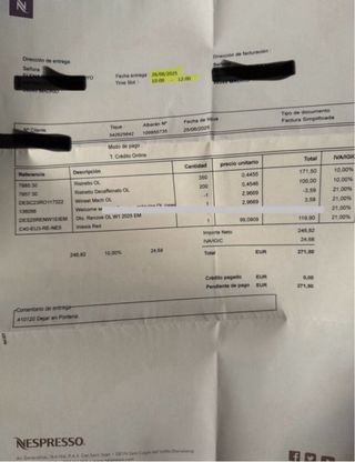 Cafetera Nespresso Inissia Roja