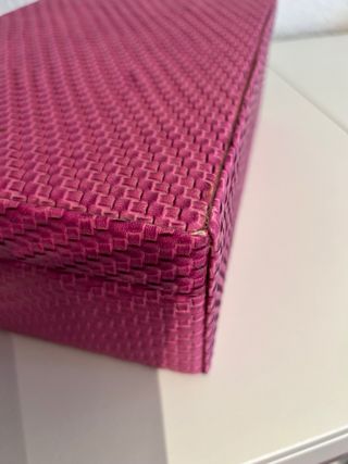 Joyero rosa con cierre
