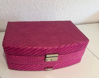 Joyero rosa con cierre