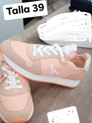 Zapatillas Calvin Klein Mujer Talla 39 Rosa