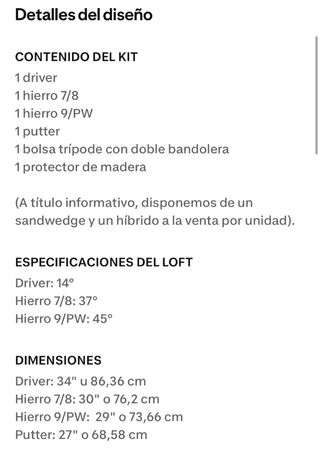 Pack Golf Niño Inesis Bolsa y Palos