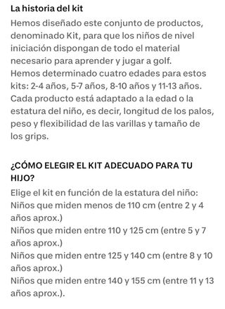 Pack Golf Niño Inesis Bolsa y Palos