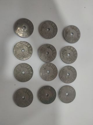 12 Monedas España 25 Cts 1937