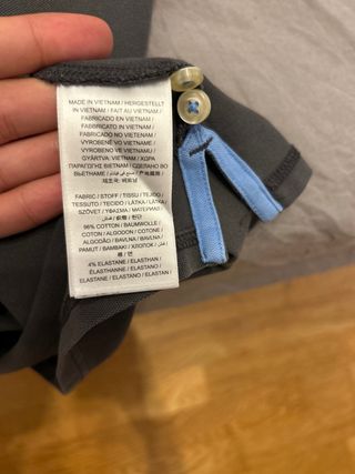 Polo Gant Gris/Azul Talla S