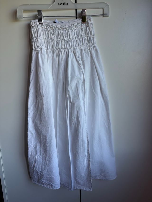 Falda blanca con elástico