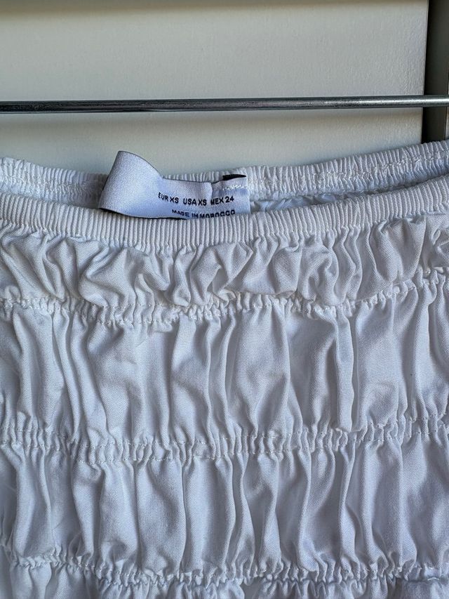 Falda blanca con elástico