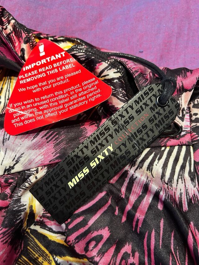 Vestito Miss Sixty floreale monospalla