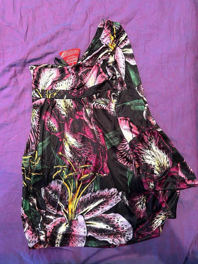 Vestito Miss Sixty floreale monospalla