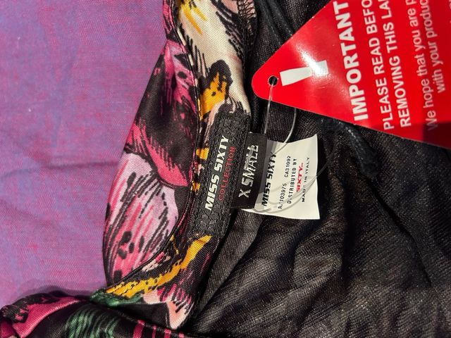 Vestito Miss Sixty floreale monospalla