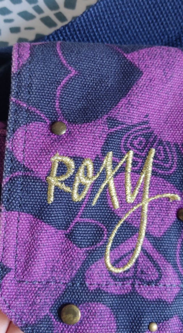 Bolso Roxy Morado y Azul Corazones
