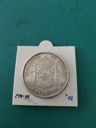 5 Pesetas Alfonso XII 1878