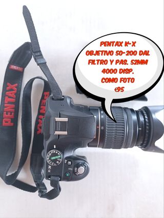 Pentax K-x Objetivo 50-200mm Filtro 52mm