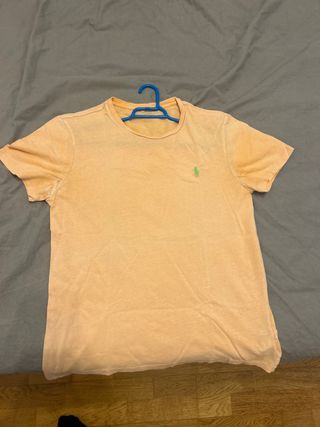 Polo Ralph Lauren Camiseta Salmón Logo Verde Talla